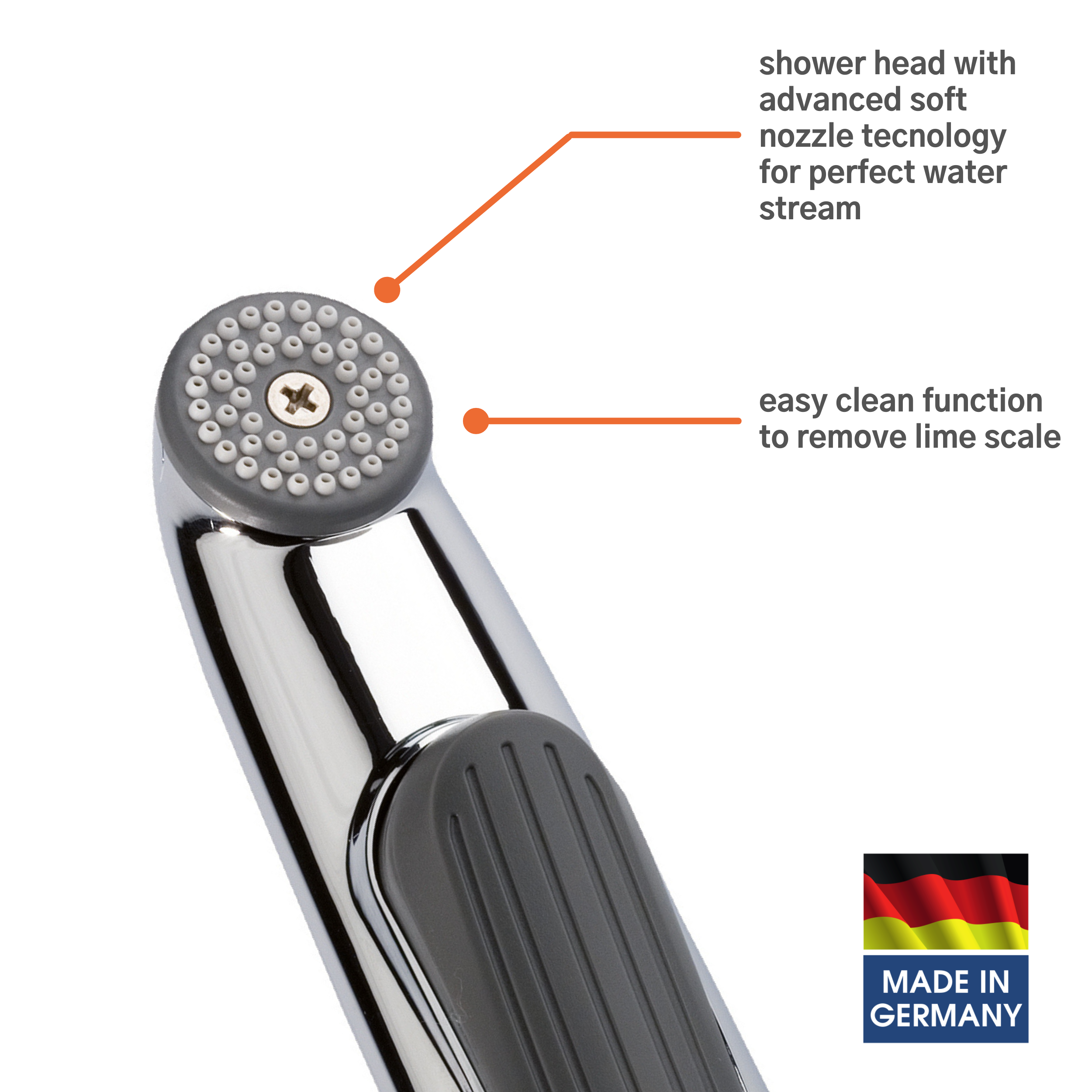 Bidet handle Deluxe, chrome