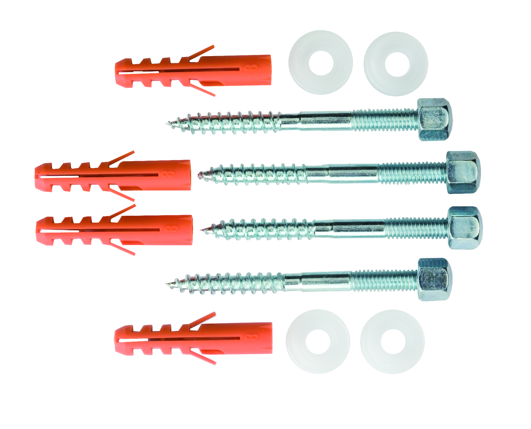 Fixing set for wc or bidet, M6 x 70 mm