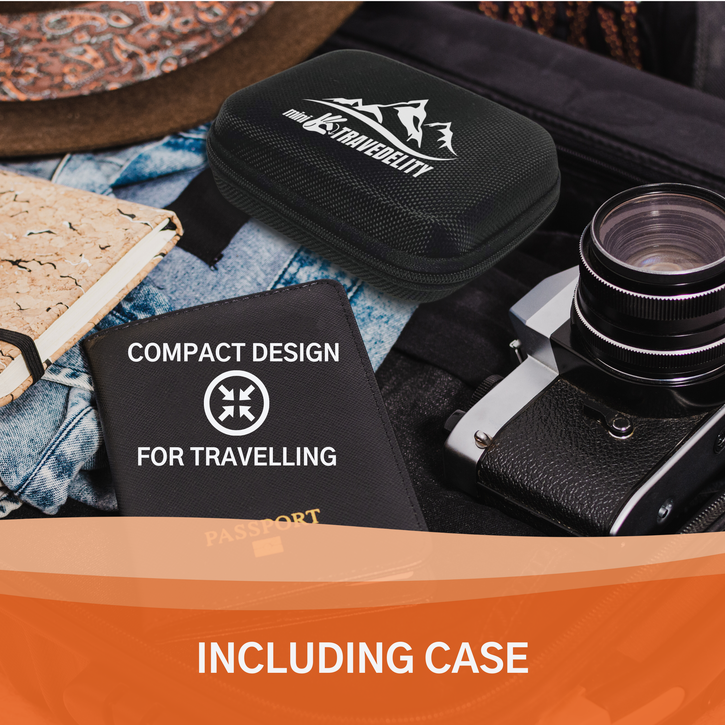 Mini-Travedelity, Portable Bidet Attachment with travel case