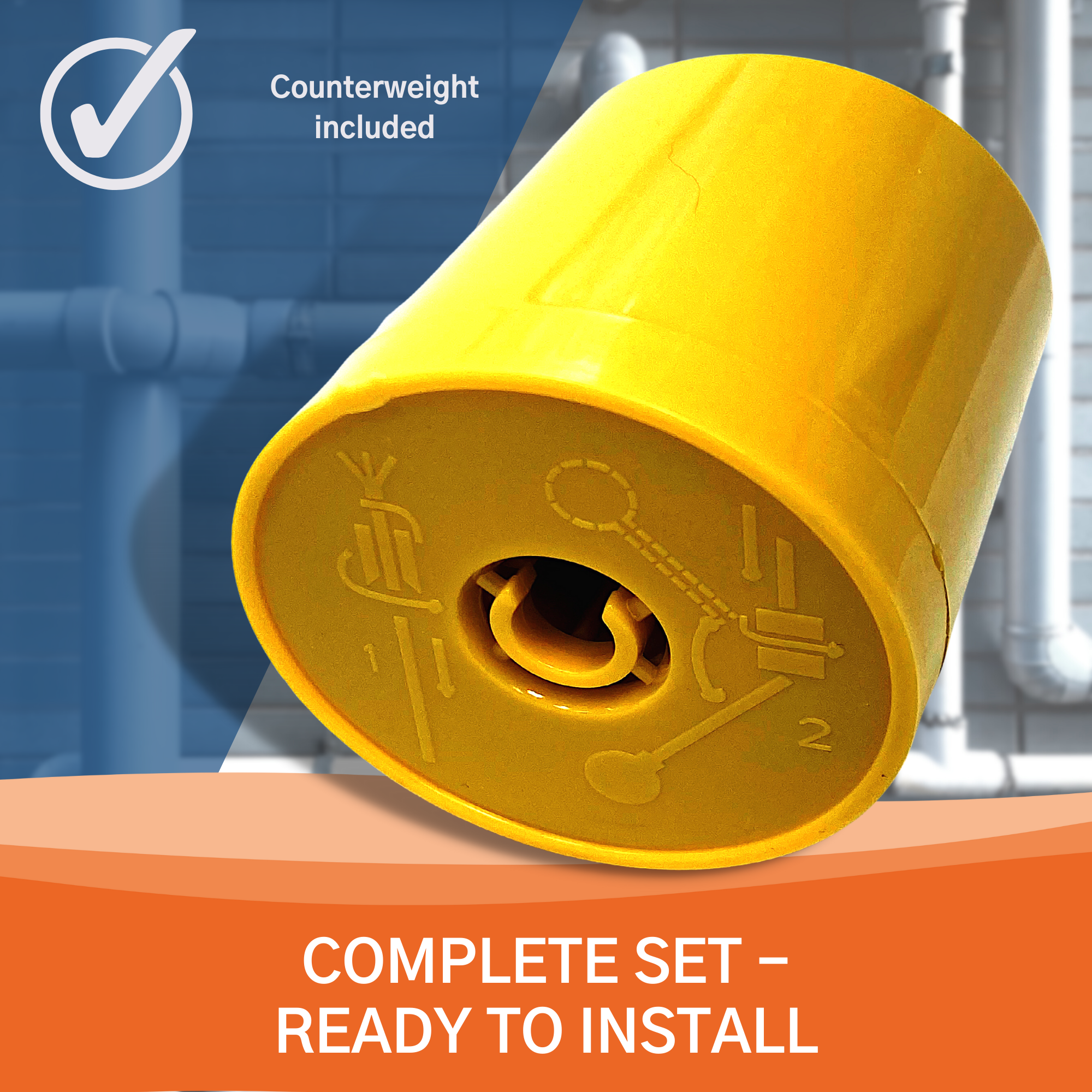 KISTENMACHER Float Switch (2 Meter cable), 16(8)A / 250 V, for handling of water tanks and water pumps