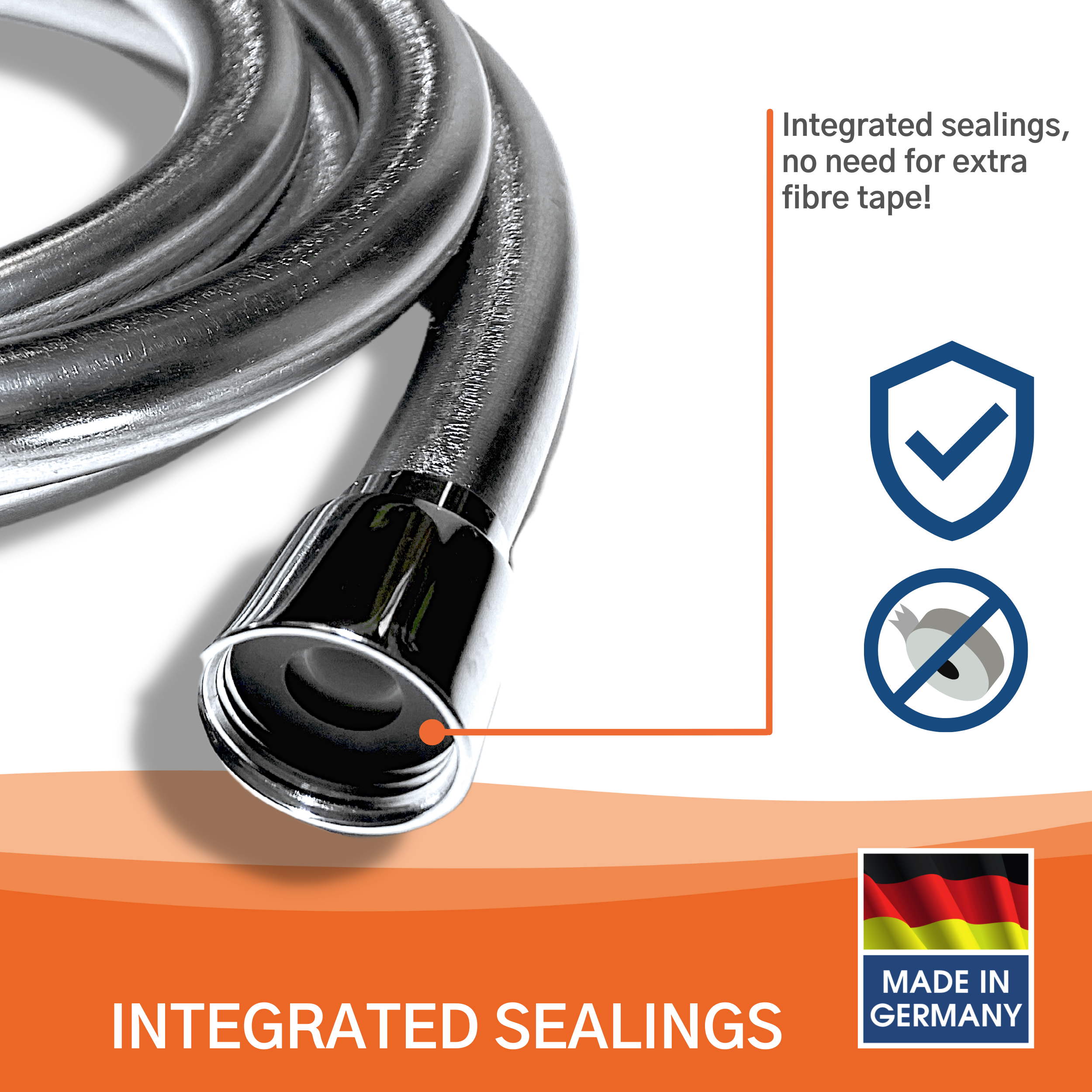 Shower hose Ramoeasy, 200 cm