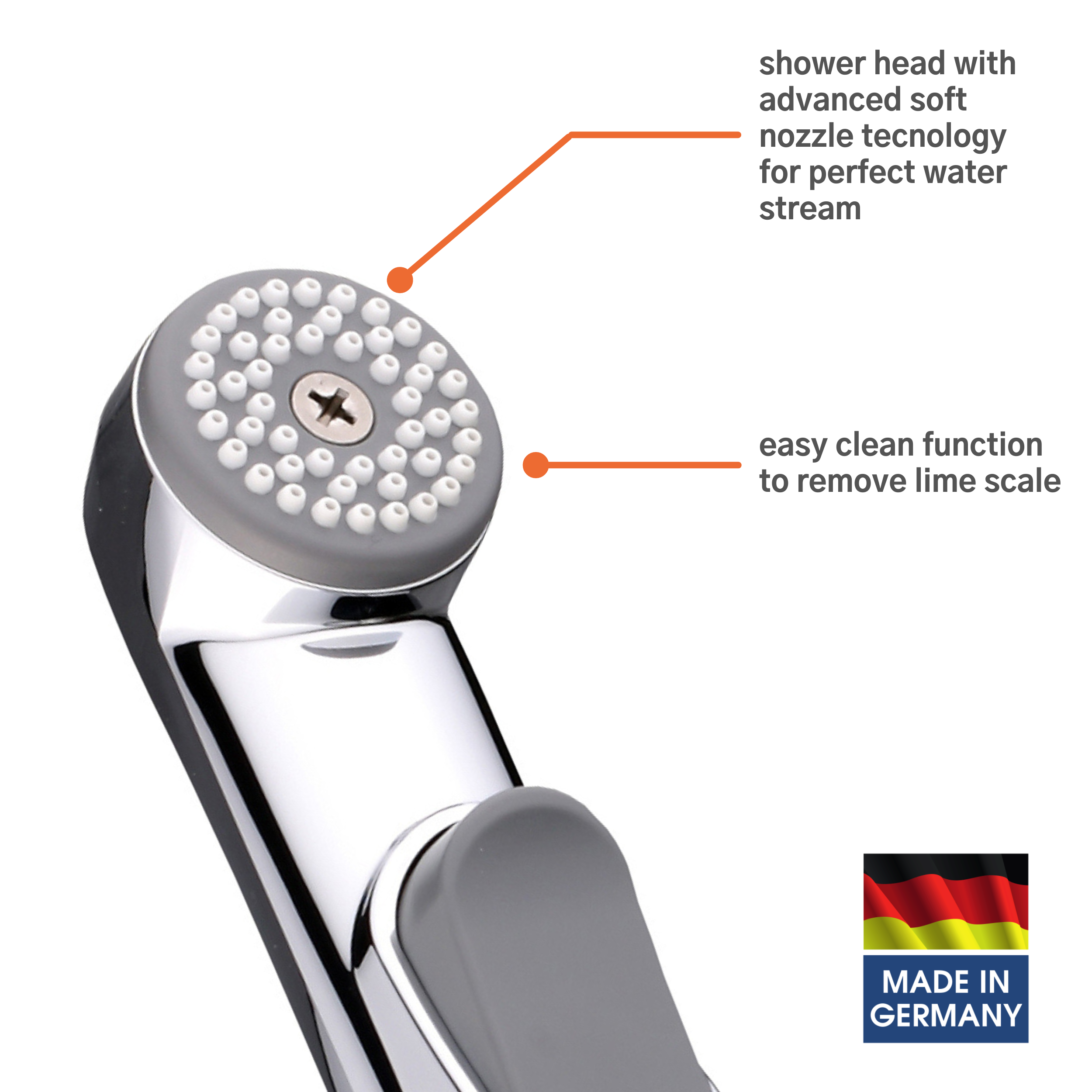 Bidet handle Noblesse, chrome