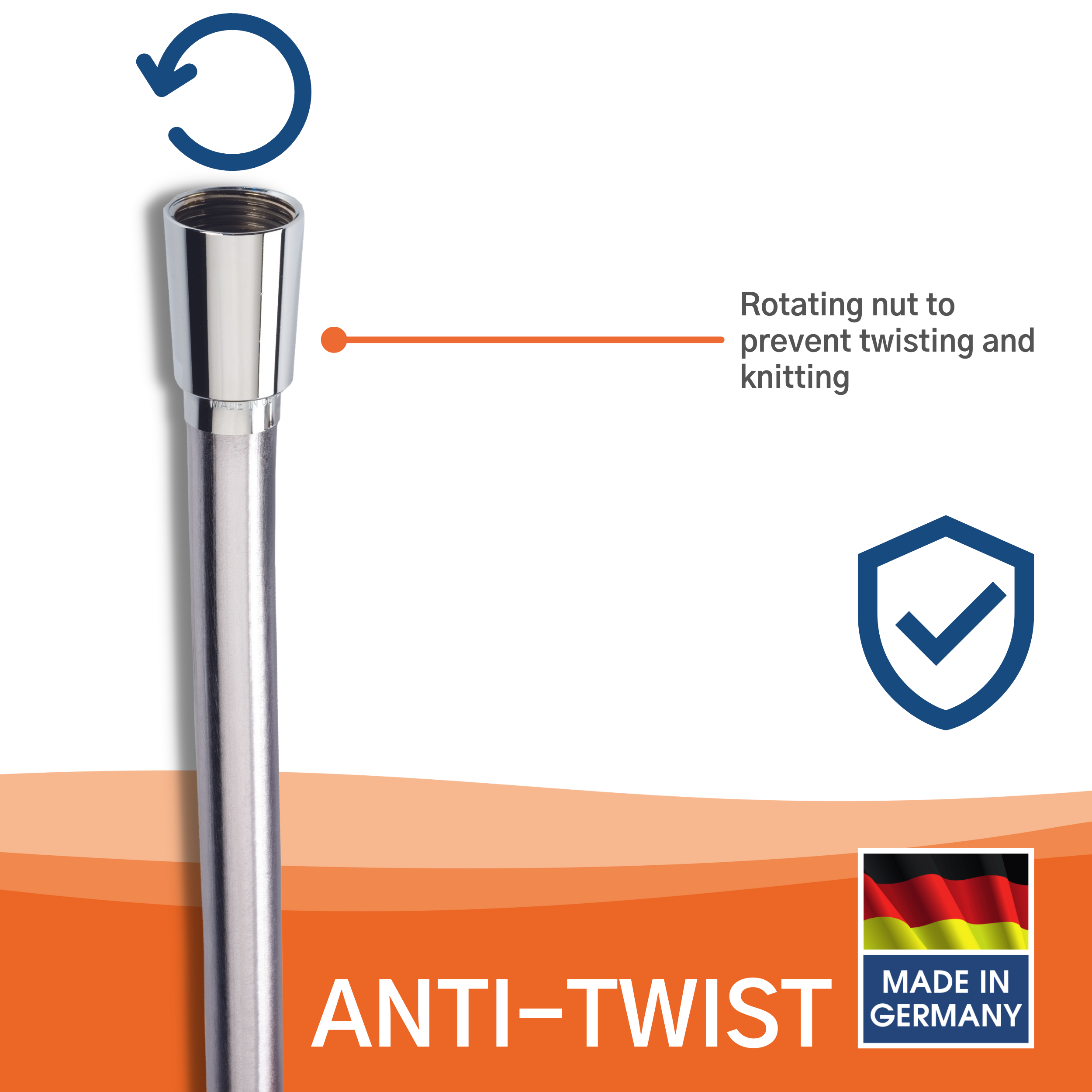 Shower hose Ramoeasy, 200 cm