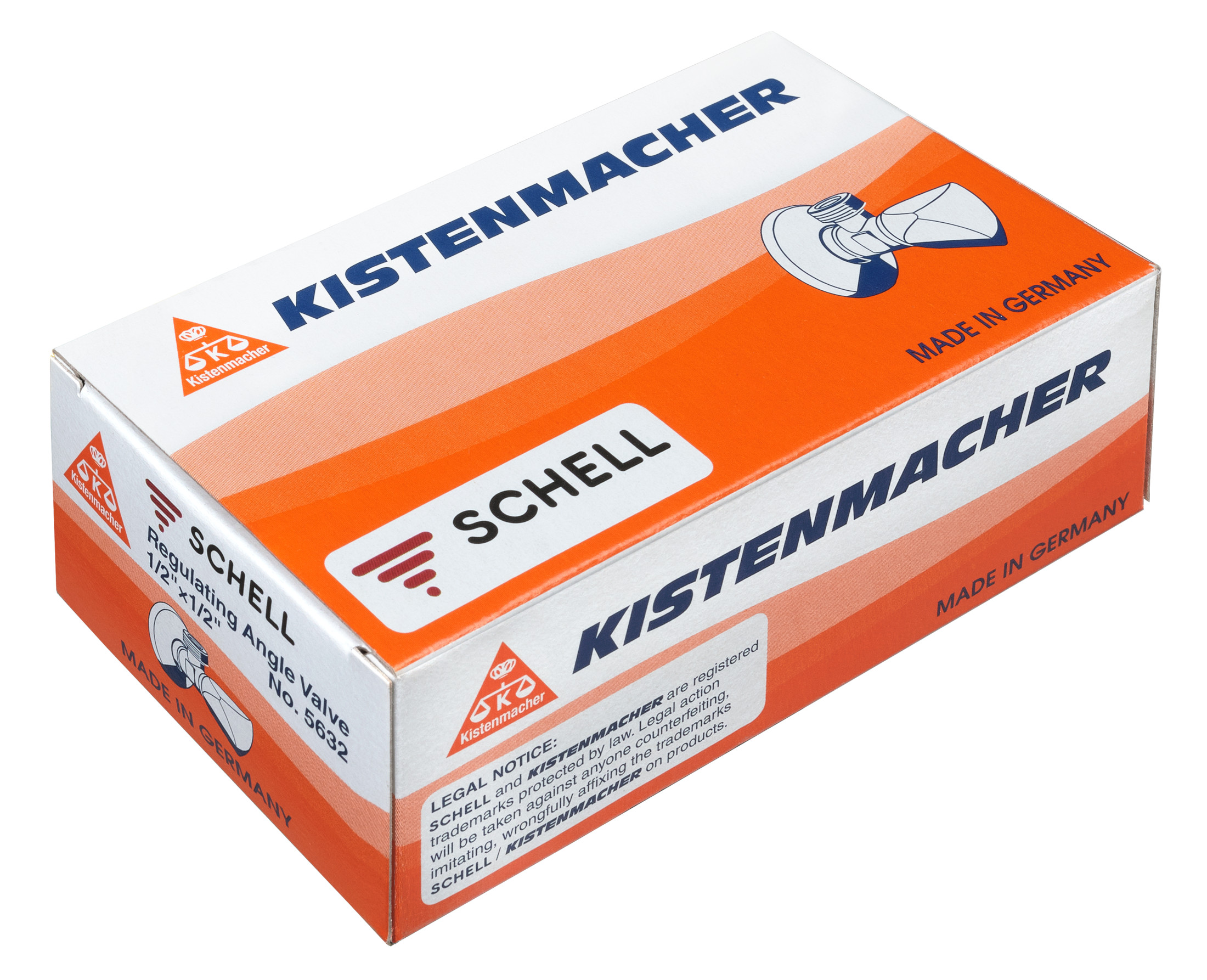 Angle valve large type, 1/2" x 1/2"