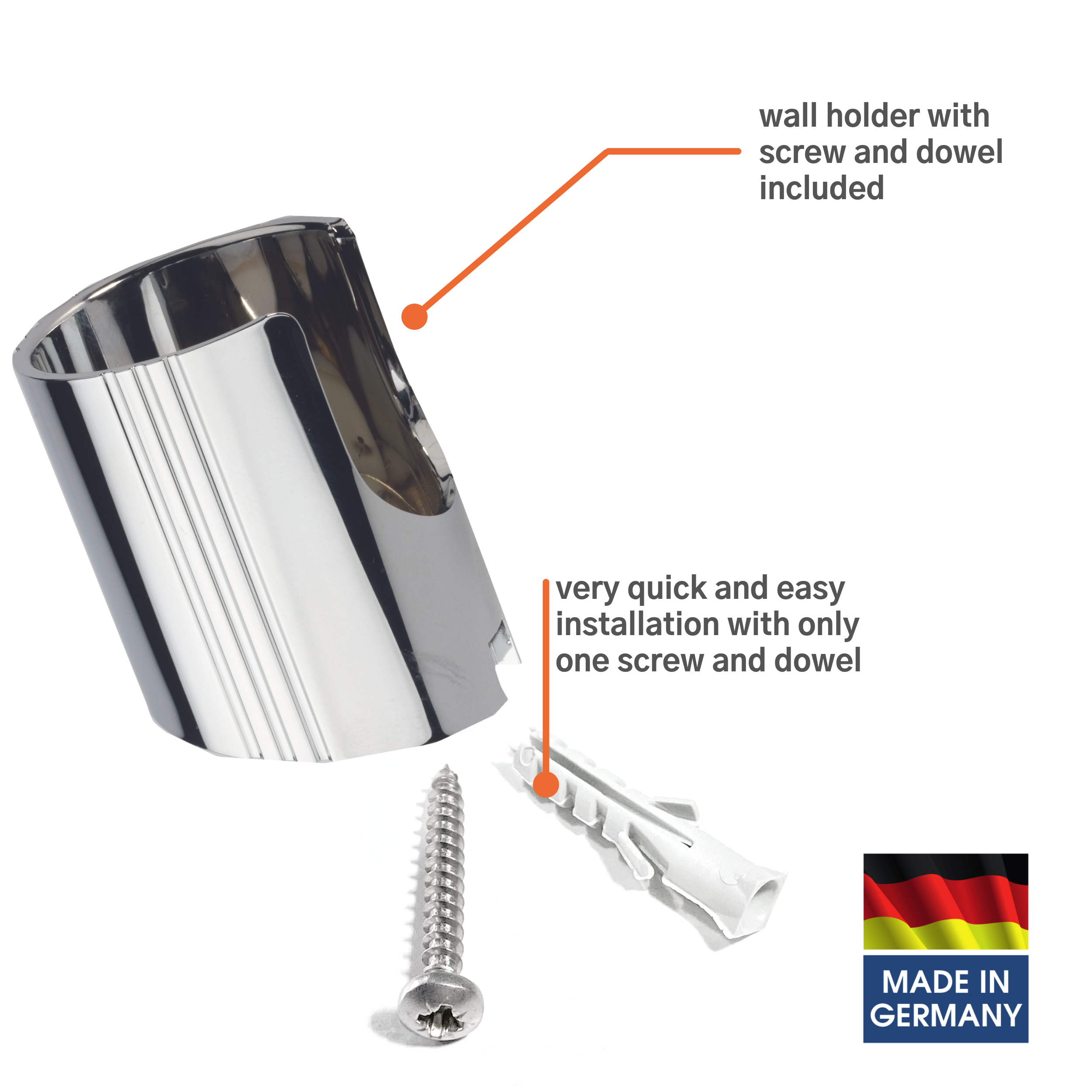 Bidet handle Classic, chrome